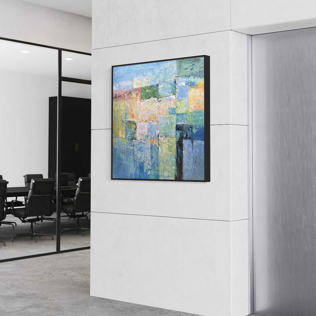 Classic Framed Abstract Artwork