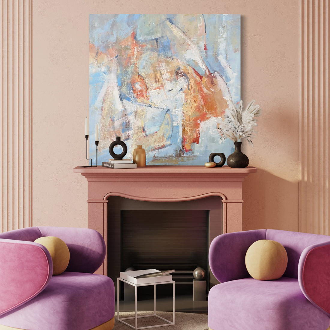 Classic Contemporary Abstract Canvas Painting