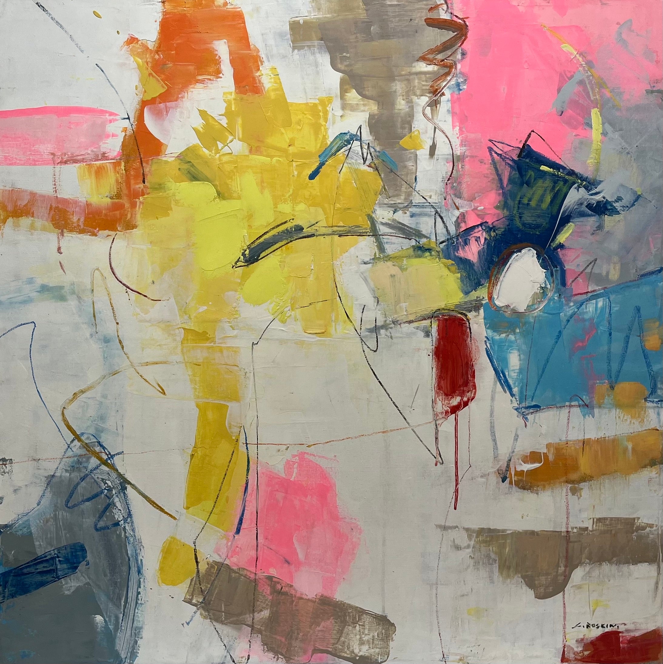 Contemporary Contemporary Abstract Canvas Painting