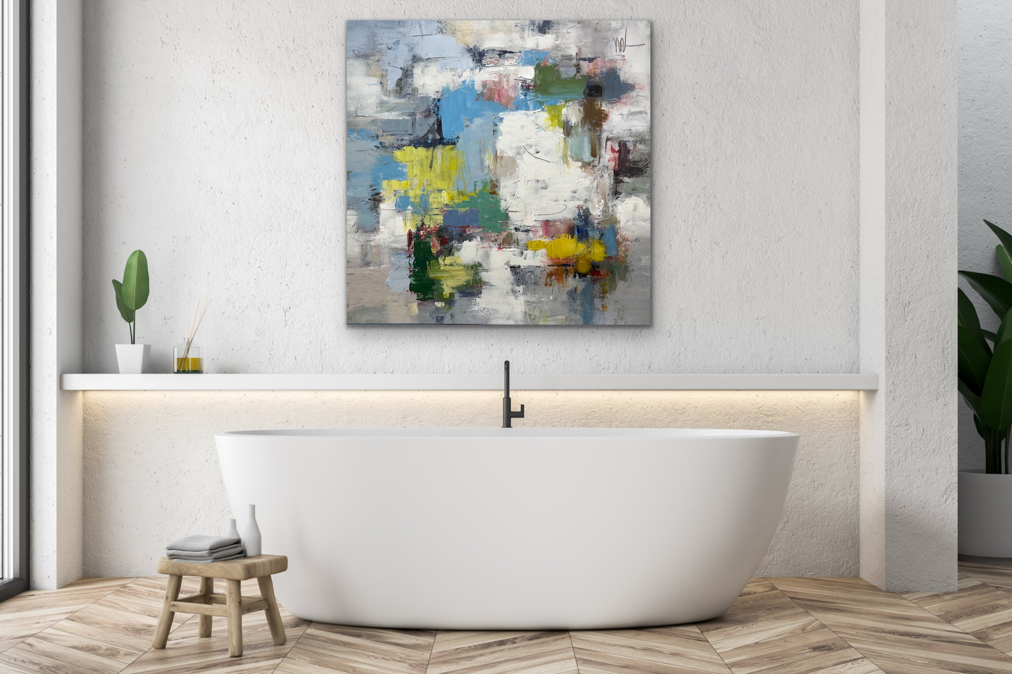 Stylish Abstract Canvas Painting