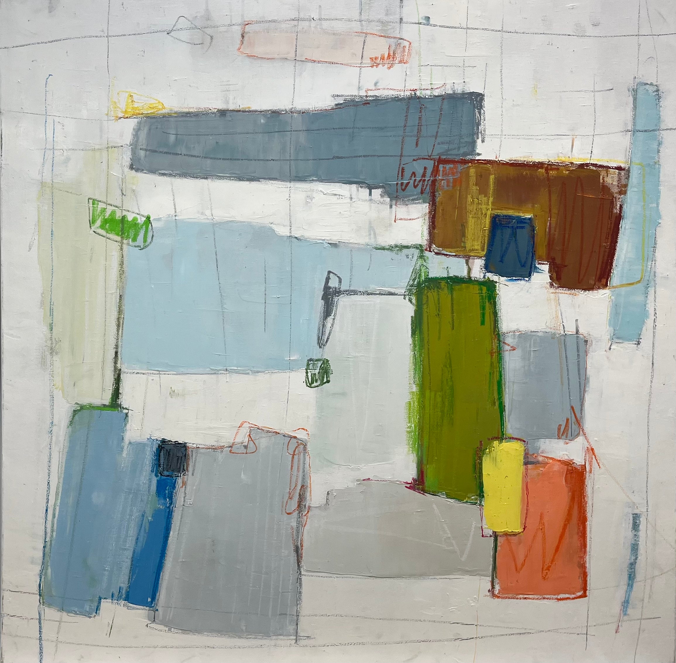 Elegant Contemporary Abstract Canvas Painting