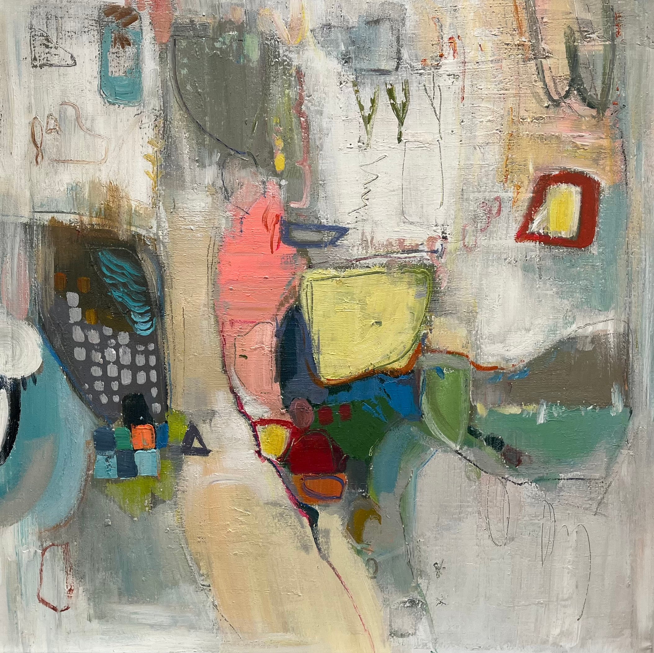 Refined Abstract Canvas Painting