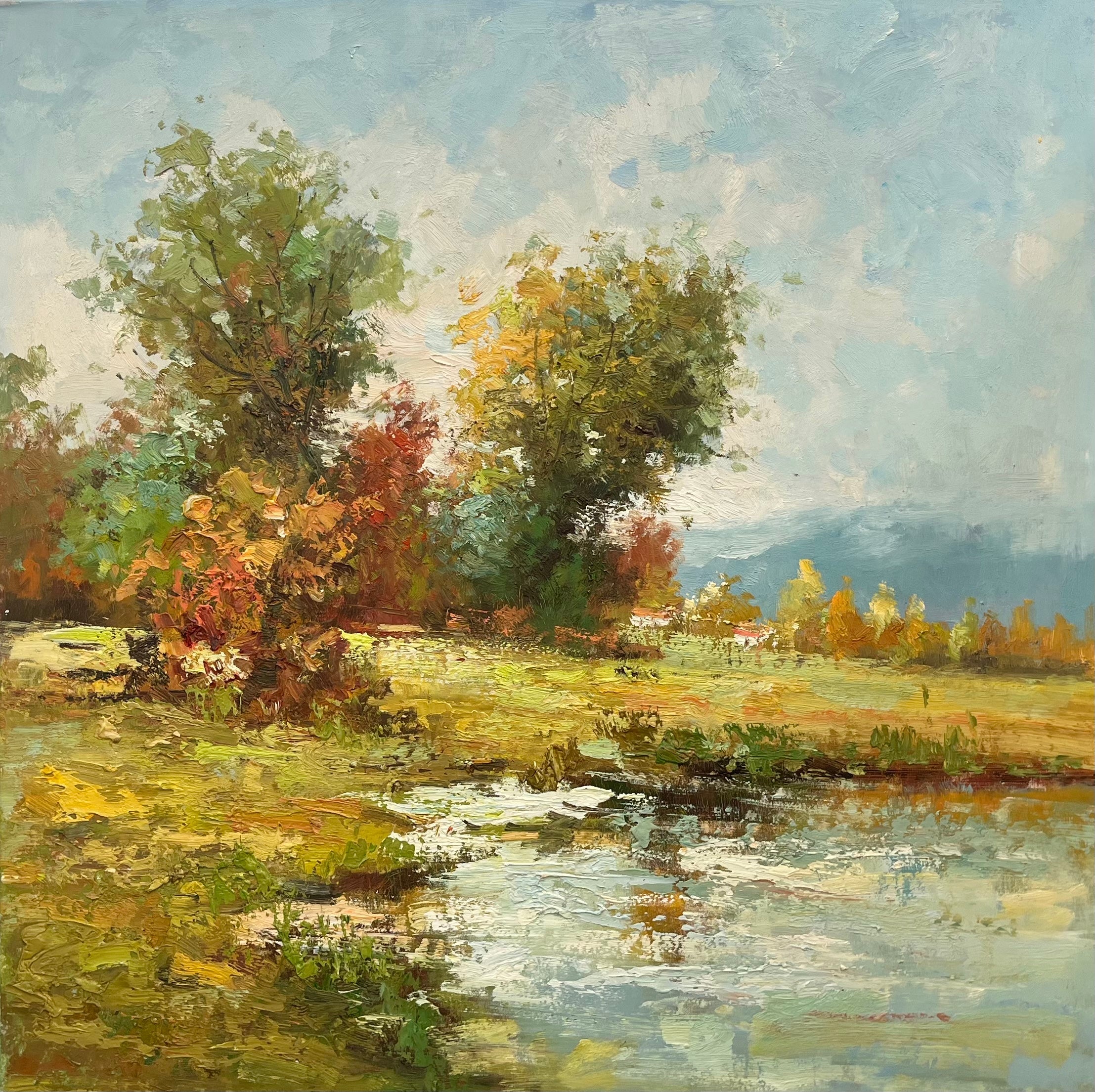 Modern Impressionistic Landscape Oil Painting