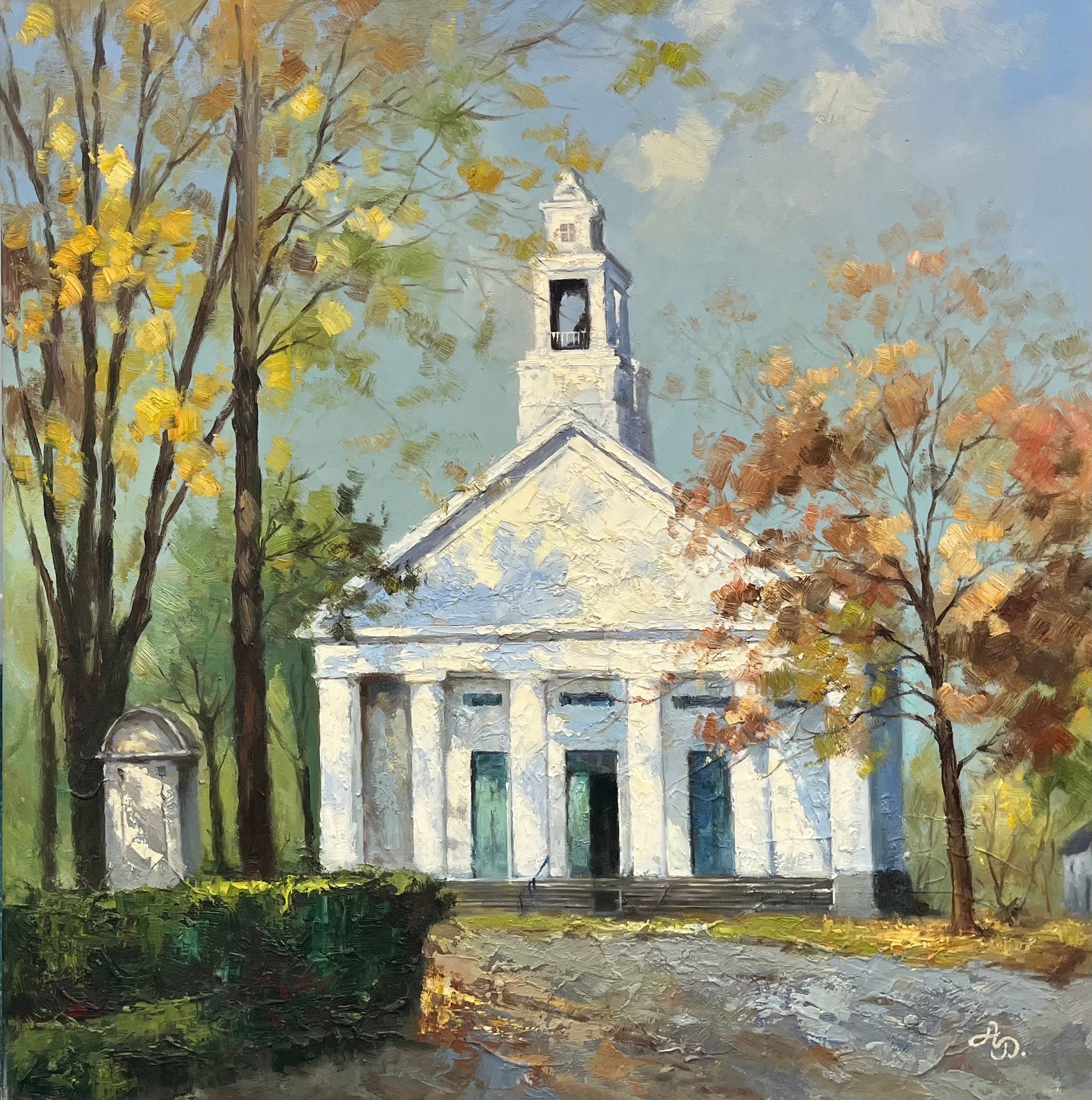 Sleek Landscape Oil Painting