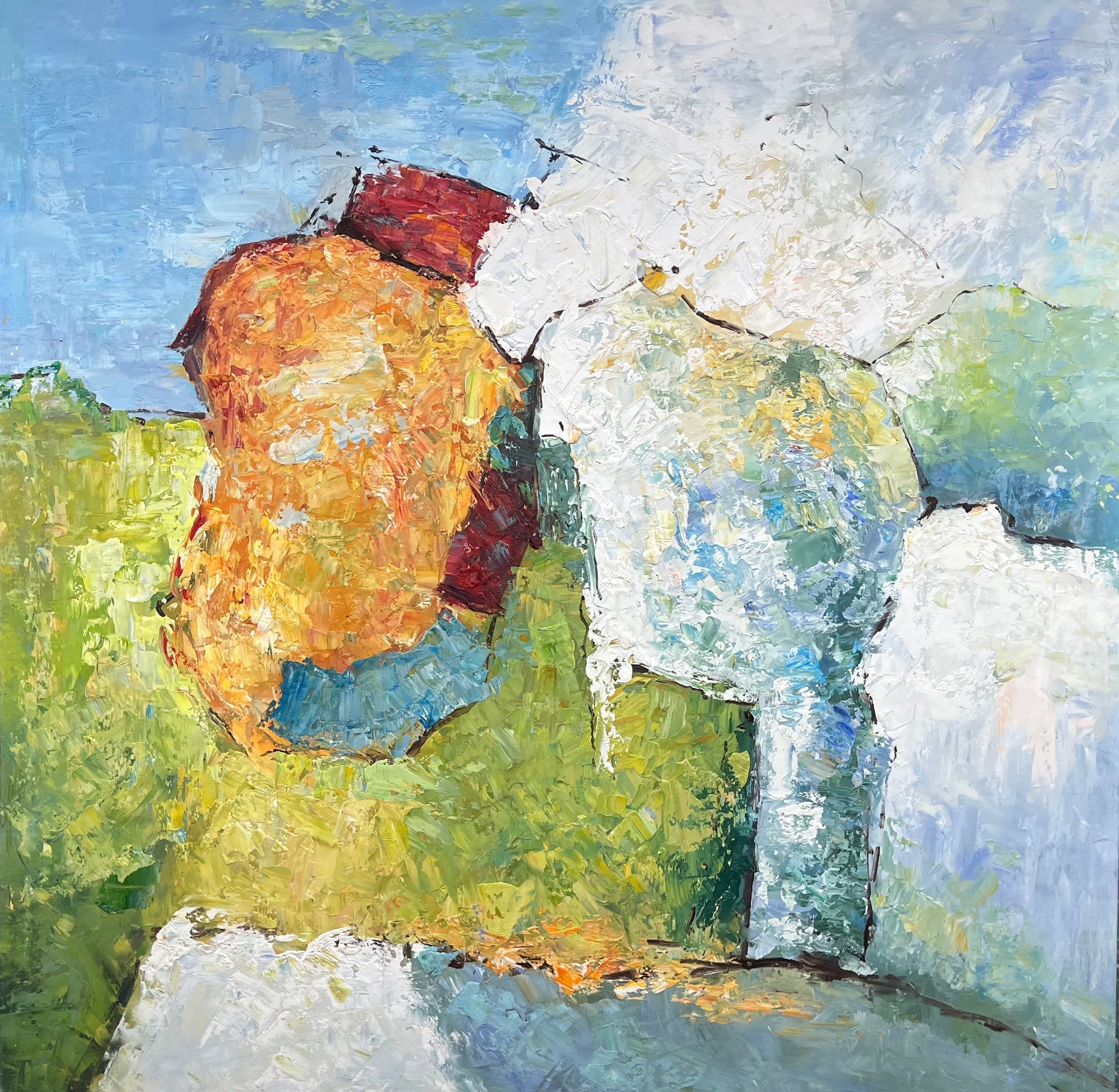 Classic Abstract Canvas Painting